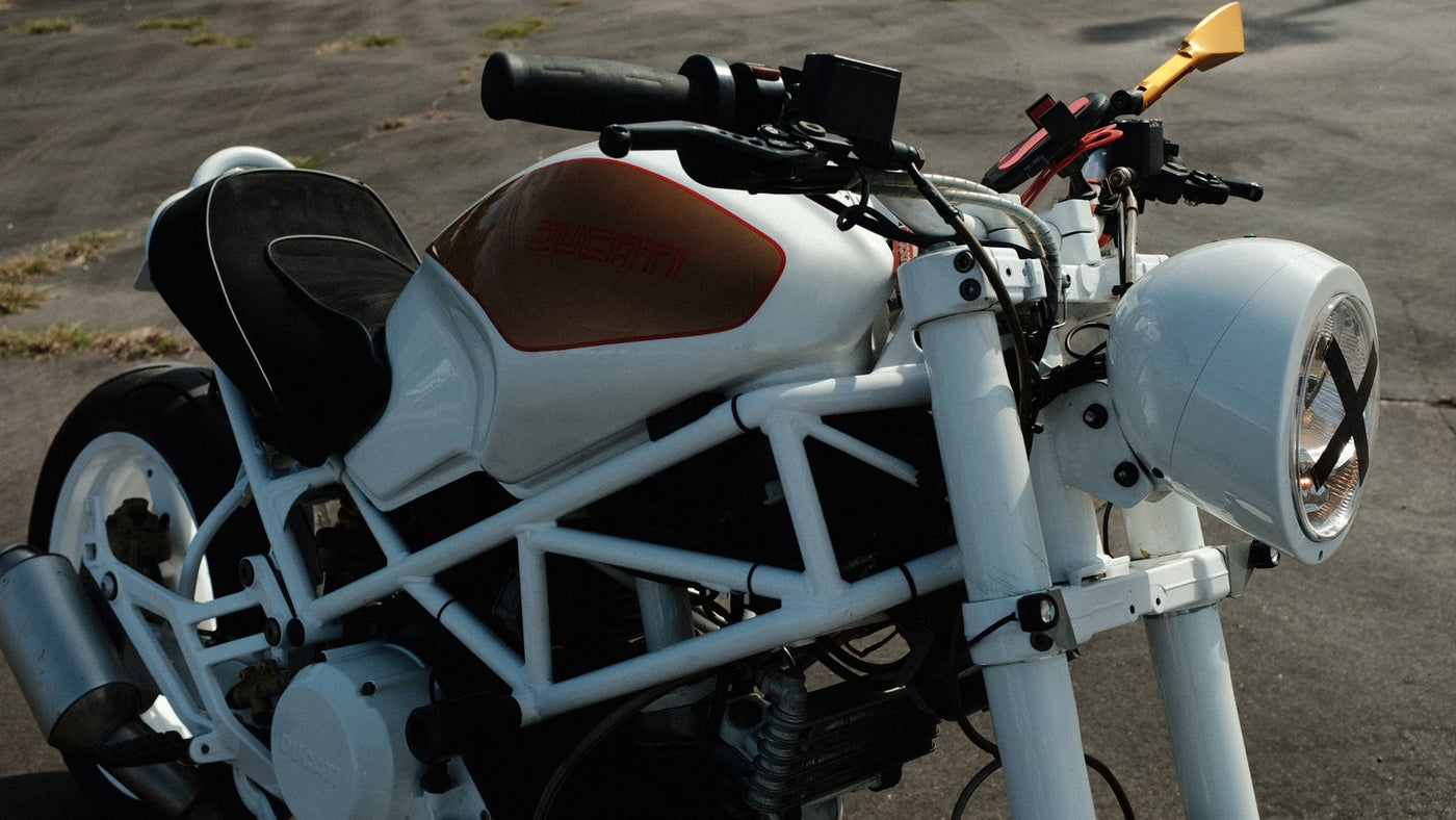 2001 Ducati Monster Custom Motorcycle White