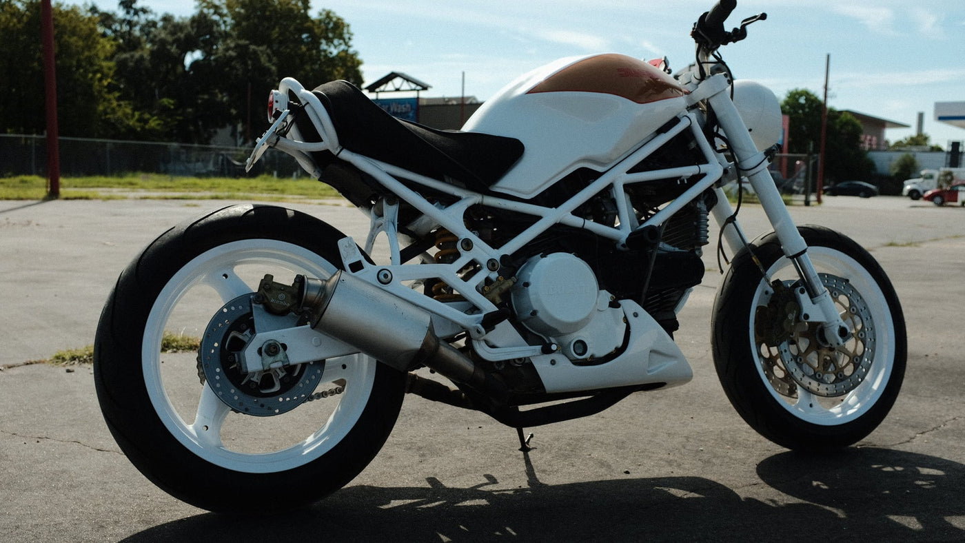 2001 Ducati Monster Custom Motorcycle White