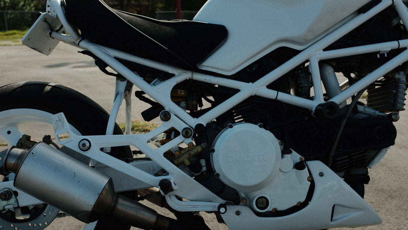 2001 Ducati Monster Custom Motorcycle White